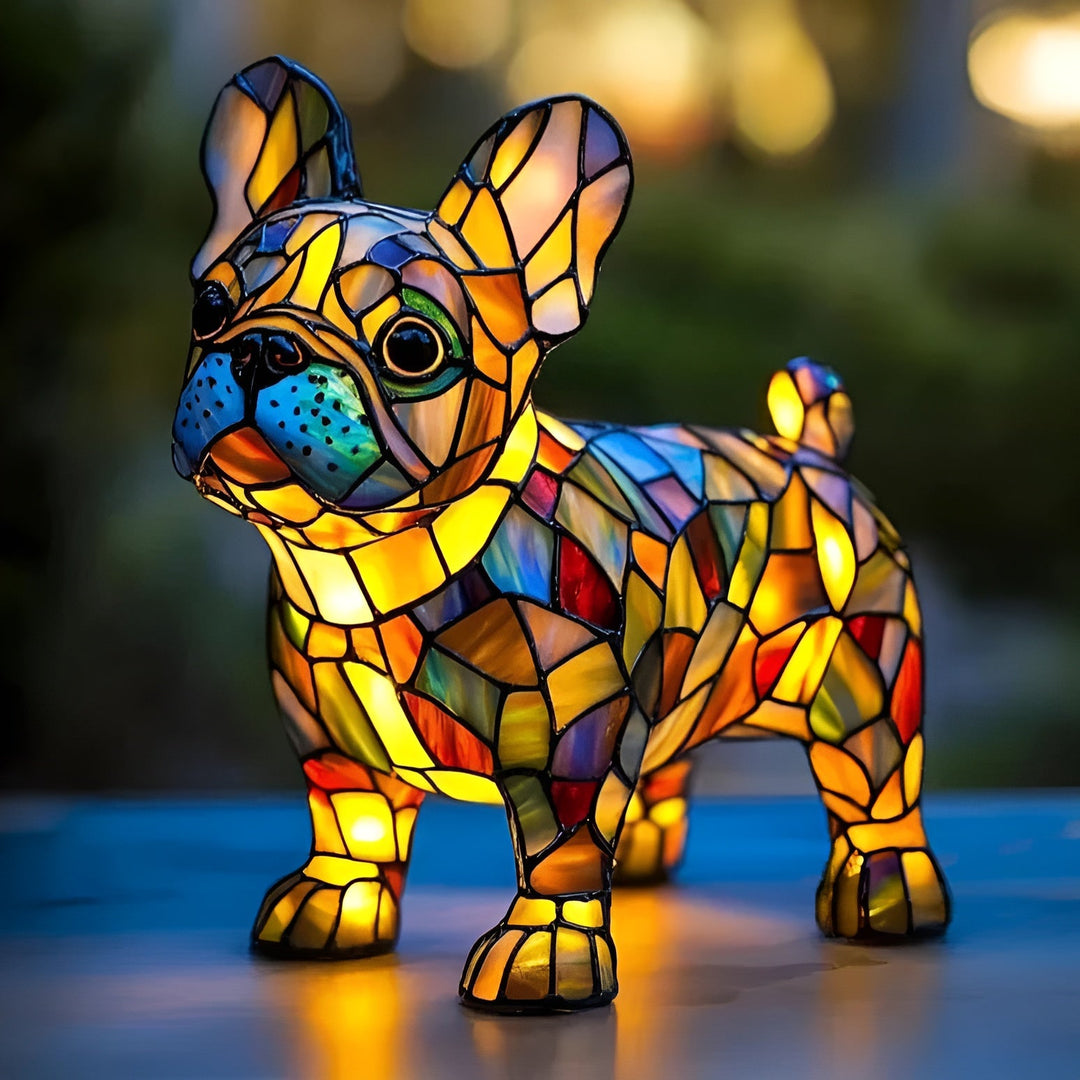 LumiBull - Lampă Decorativă Magică Pentru Câini Cu Vitralii