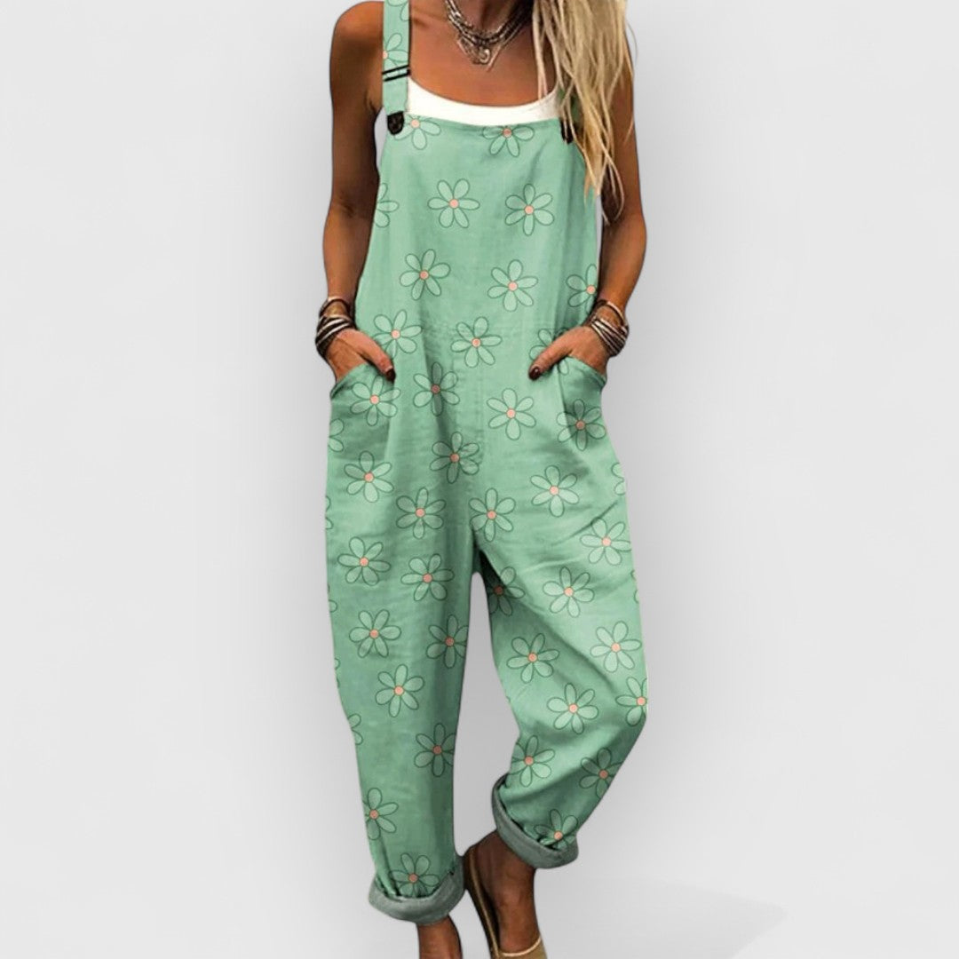 Adaa – Salopetă Vintage Cu Imprimeu Floral