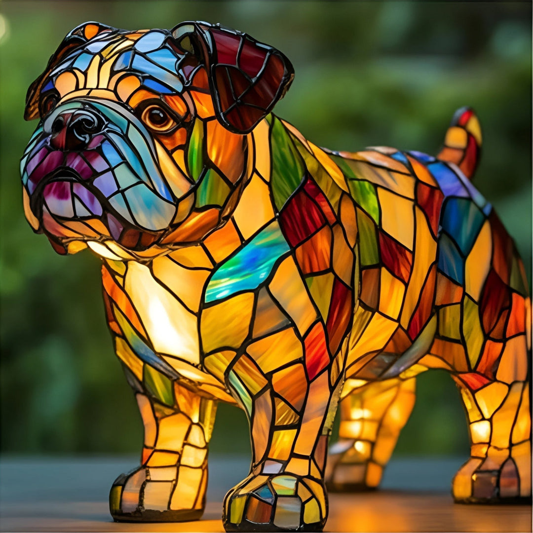 LumiPaws – Lampă Magică Din Sticlă Colorată Pentru Câini