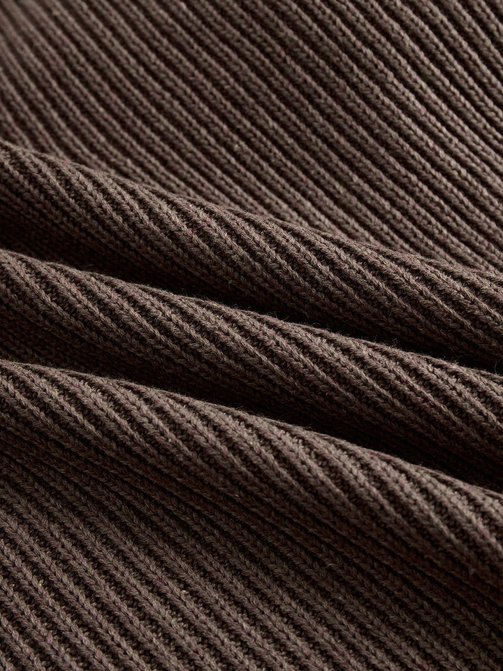 Jaylene  - Rochie Pulover Tricotată cu Guler înalt