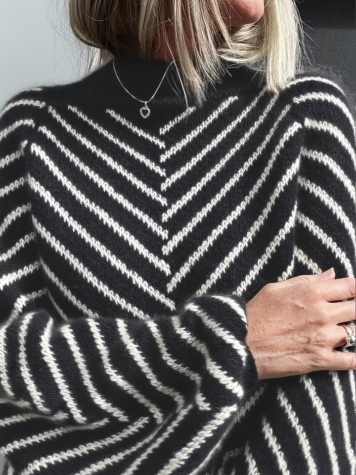 Klarysa - Pulover Casual Cu Mâneci Lungi Din Tricot