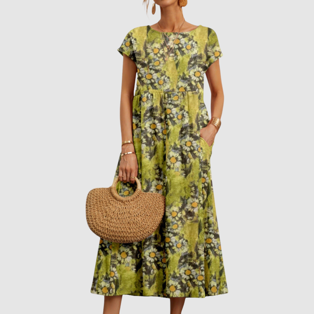 Deborah - Rochie Elegantă cu Imprimeu Floral