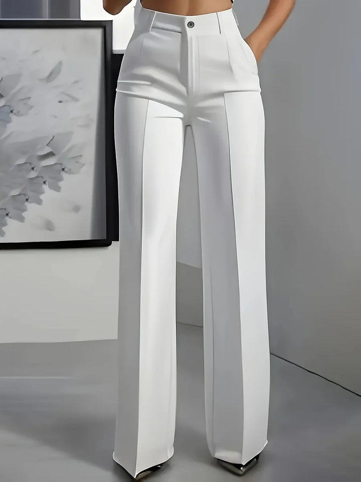 Hodit - Pantaloni Eleganți Elastici cu Talie înaltă