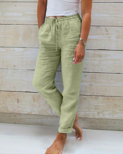 Roberta  - Pantaloni Casual cu Snur