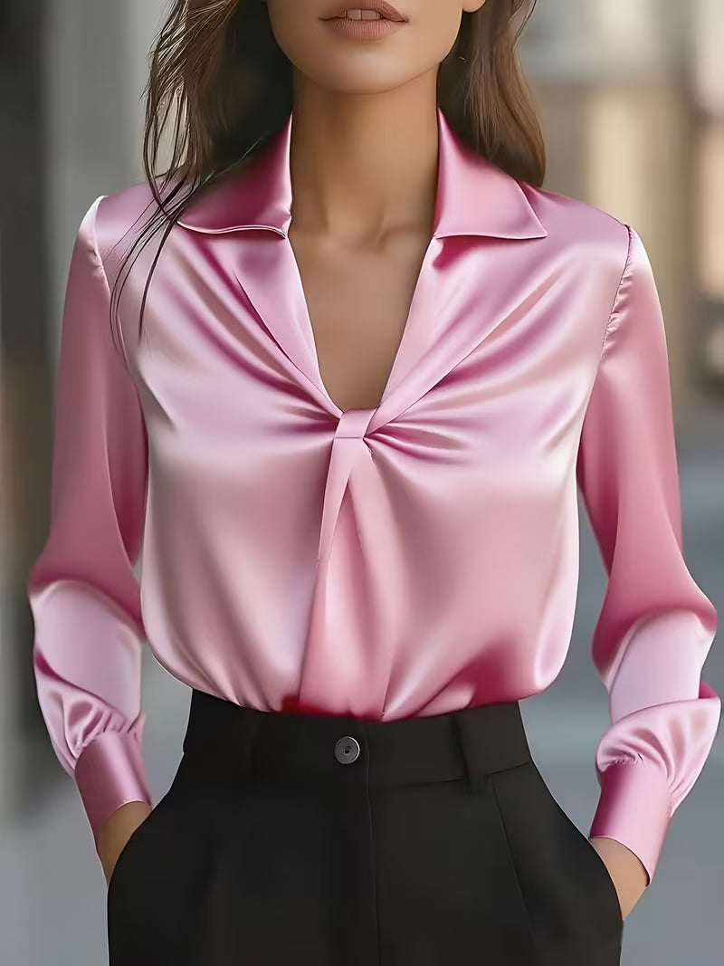 Leylah - Bluză Elegantă Cu Mâneci Lungi