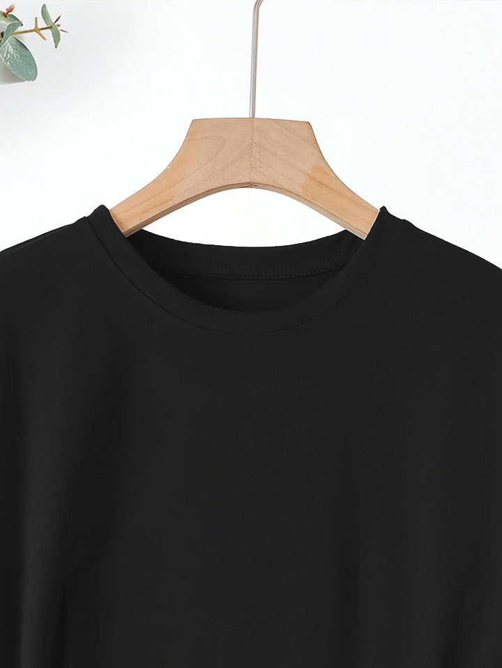 Larson - Tricou Casual Cu Mâneci Scurte și Imprimeu în Formă De Inimă