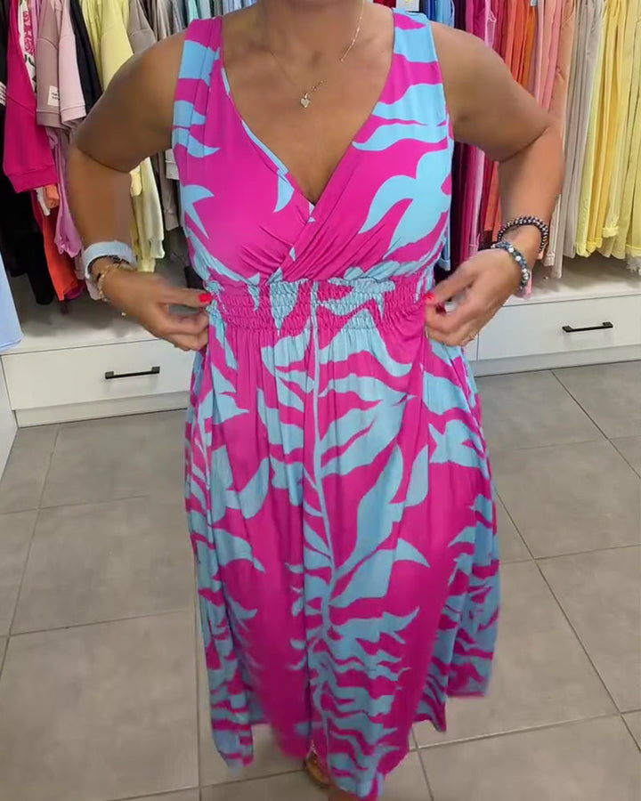 Kealia – Rochie Cu Imprimeu Floral Și Talie Smocată