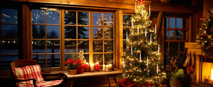 TreeLume - Lumânări LED Pentru Bradul De Crăciun Cu Cârlig Pentru Glob De Cristal