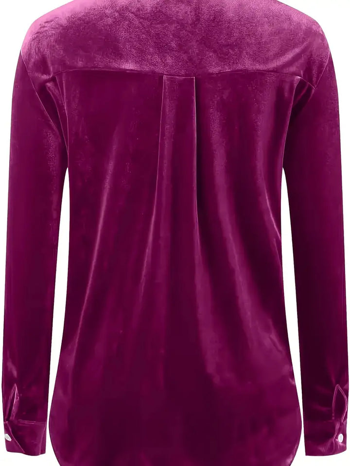 Geanie - Cămașă Cu Mâneci Lungi și Buzunare Frontale