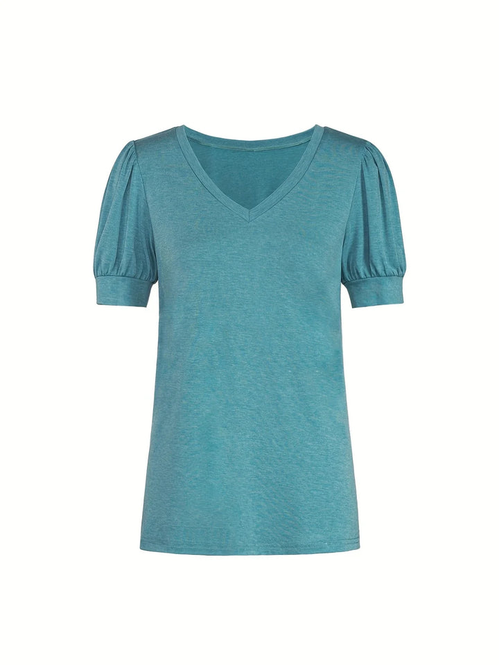 Kizzy - Tricou Cu Mâneci Scurte Si Petale Respirabile