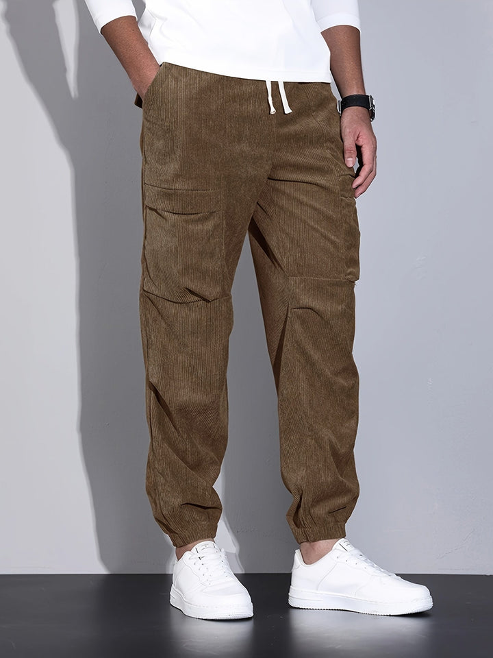 Blevin - Pantaloni Cargo Cu Multiplu Buzunare