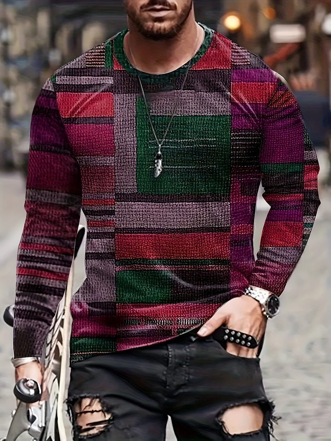 Calvin - Tricou Cu Mâneci Lungi Si Modelu Bloc
