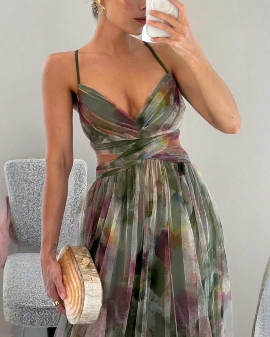 Tunika - Rochie Maxi Cu Imprimeu Floral