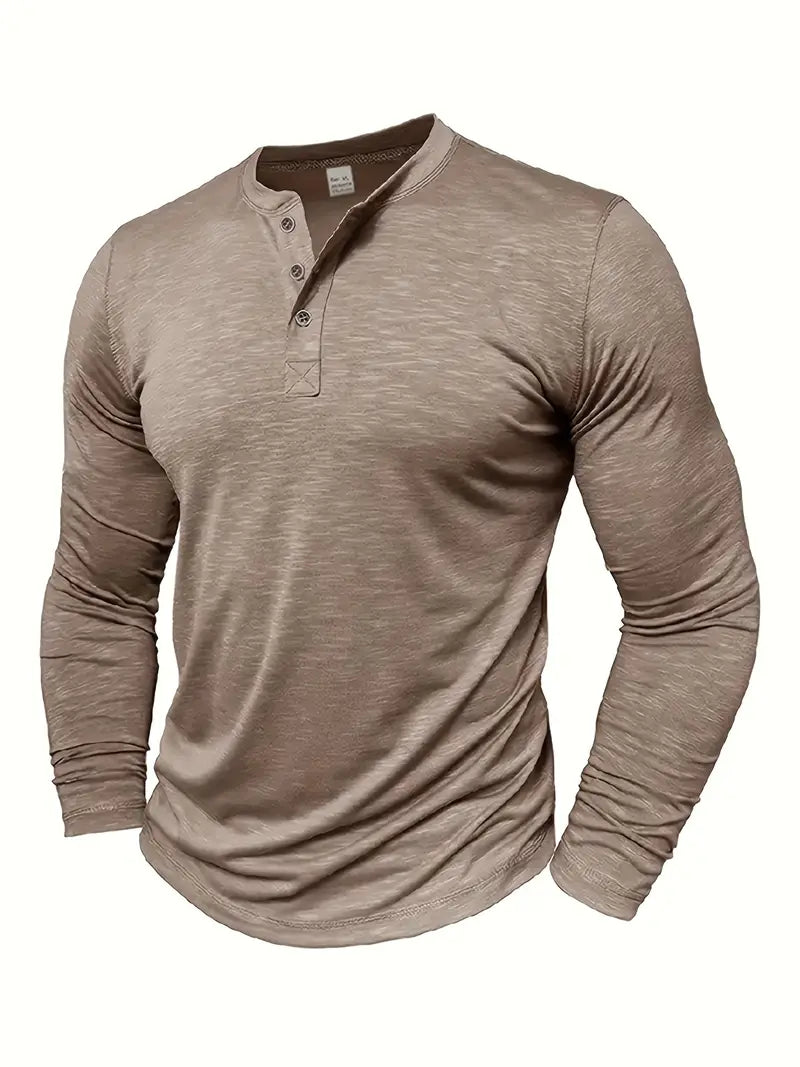 Randell - Tricou Casual Cu Mânecă Lungă