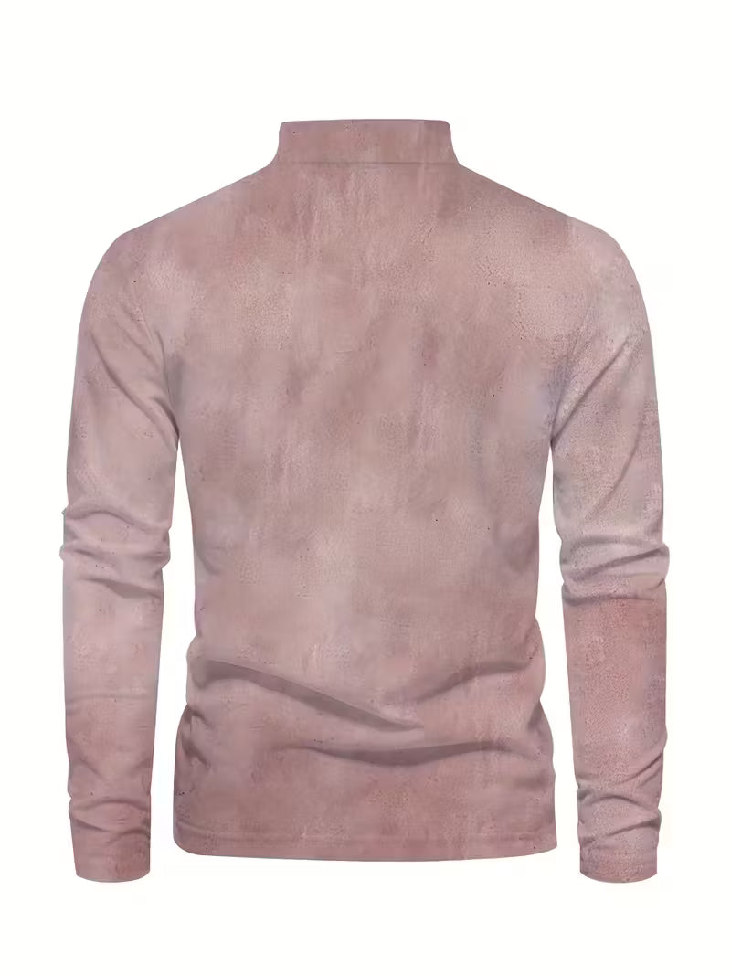 Giles - Cămașă Elegantă Cu Imprimeu 3D Cu Barcă Cu Pânze