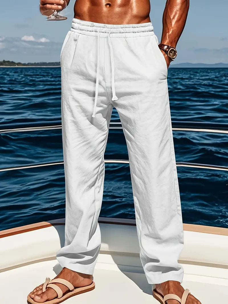 Babaev - Pantaloni Eleganți Din In