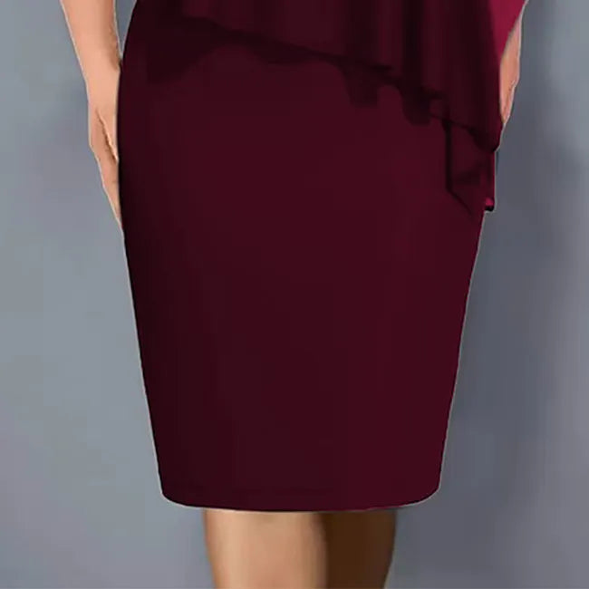 Amelie – Rochie Din Șifon Cu Decolteu În V, Împodobită Cu Strasuri