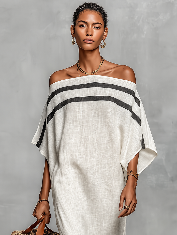 Vilina - Rochie Lungă Minimalistă Din In