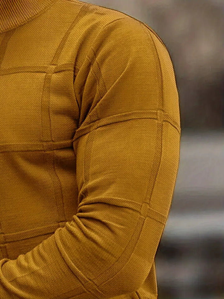 Nunzio - Pulover Confortabil Din Tricot Cu Guler înalt