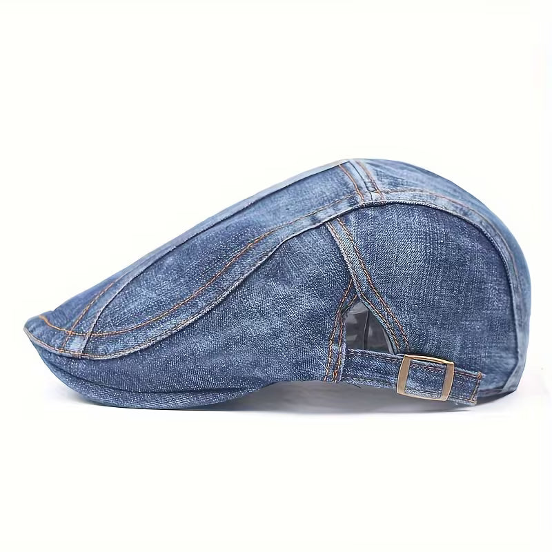 DenimCrown - Beretă Casual Din Denim, Unisex