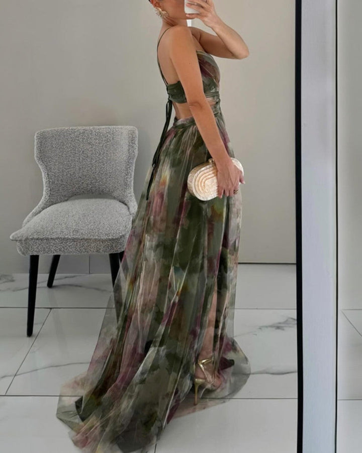 Tunika - Rochie Maxi Cu Imprimeu Floral