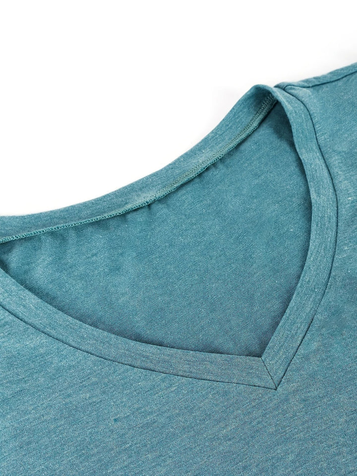 Kizzy - Tricou Cu Mâneci Scurte Si Petale Respirabile