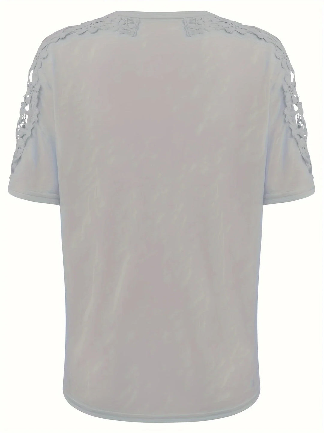 Ancuta - Elegant Vara Mânecă Scurtă Tricou Cu Dantelă