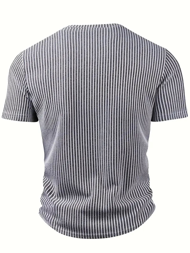 Cihan - Cămașă Casual Din Tricot cu Dungi