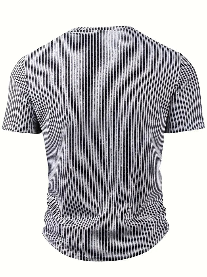 Cihan - Cămașă Casual Din Tricot cu Dungi