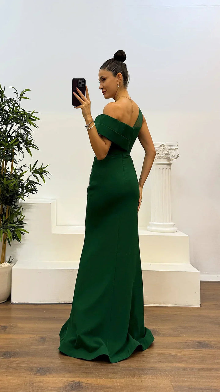 Kamarya - Rochie De Seară Plisată, Respirabilă