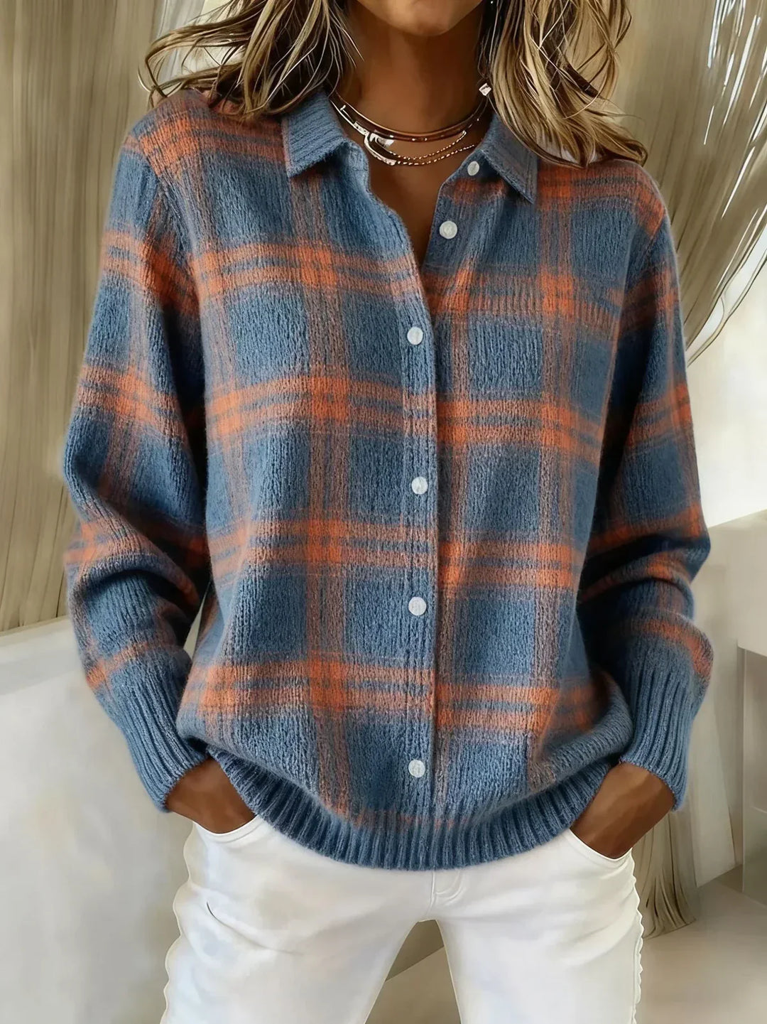 Sarani - Cardigan Confortabil Cu Mâneci Lungi