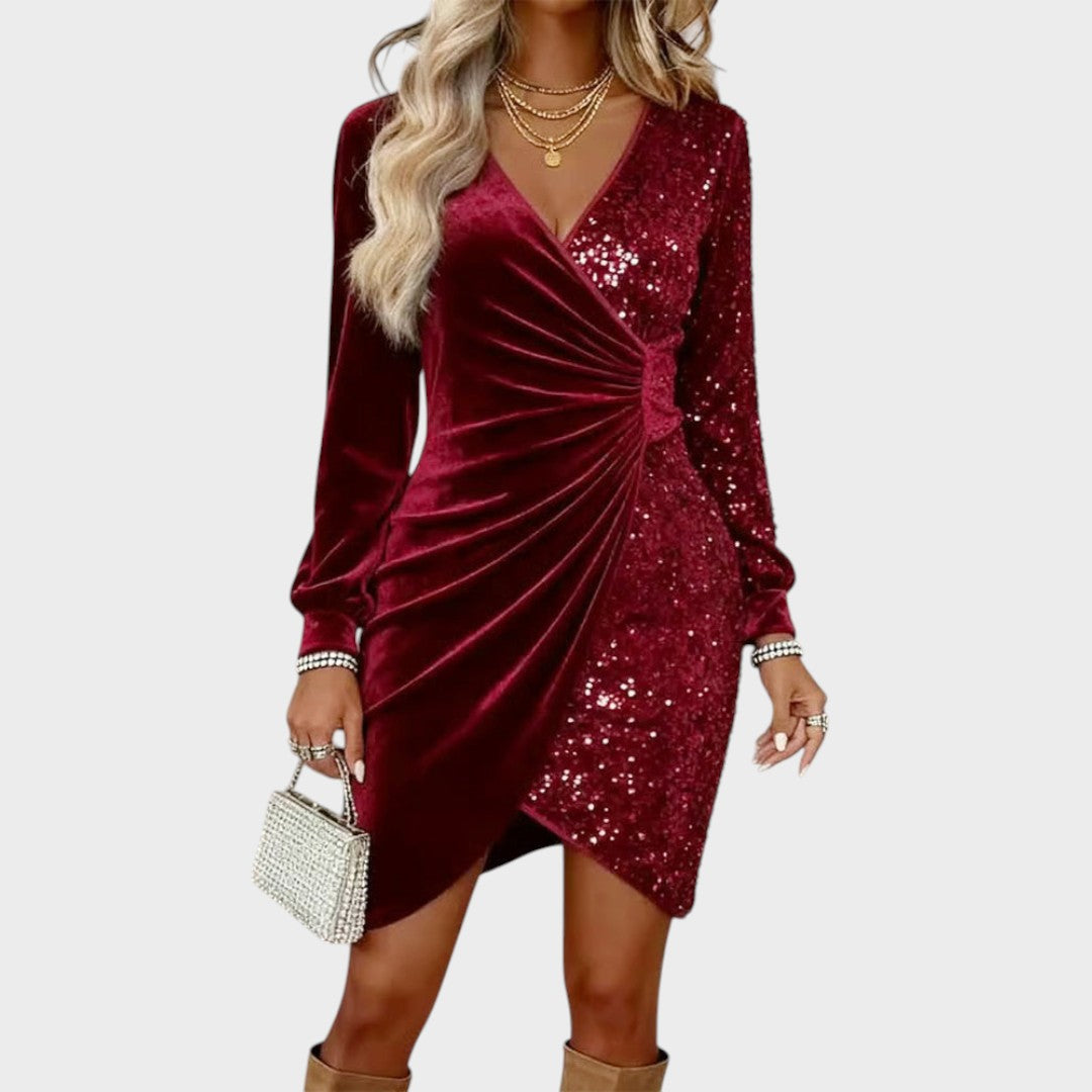 Cilla - Rochie Midi Strălucitoare