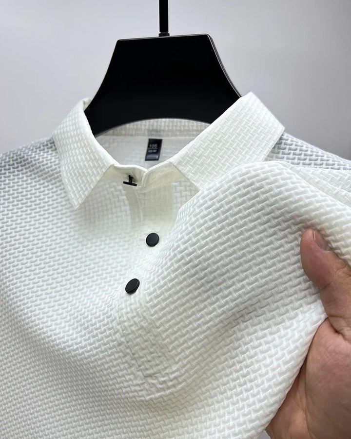 Prestigio - Tricou polo cu Mâneci Scurte și Material Elastic
