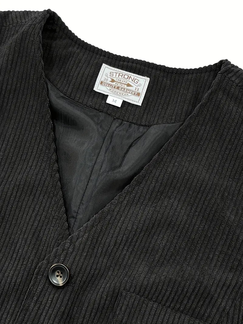 Fergus - Vestă Elegantă Din Catifea