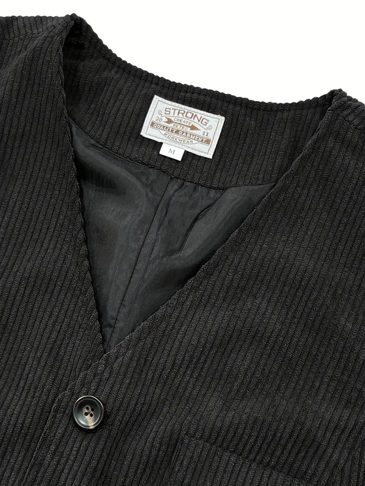 Fergus - Vestă Elegantă Din Catifea