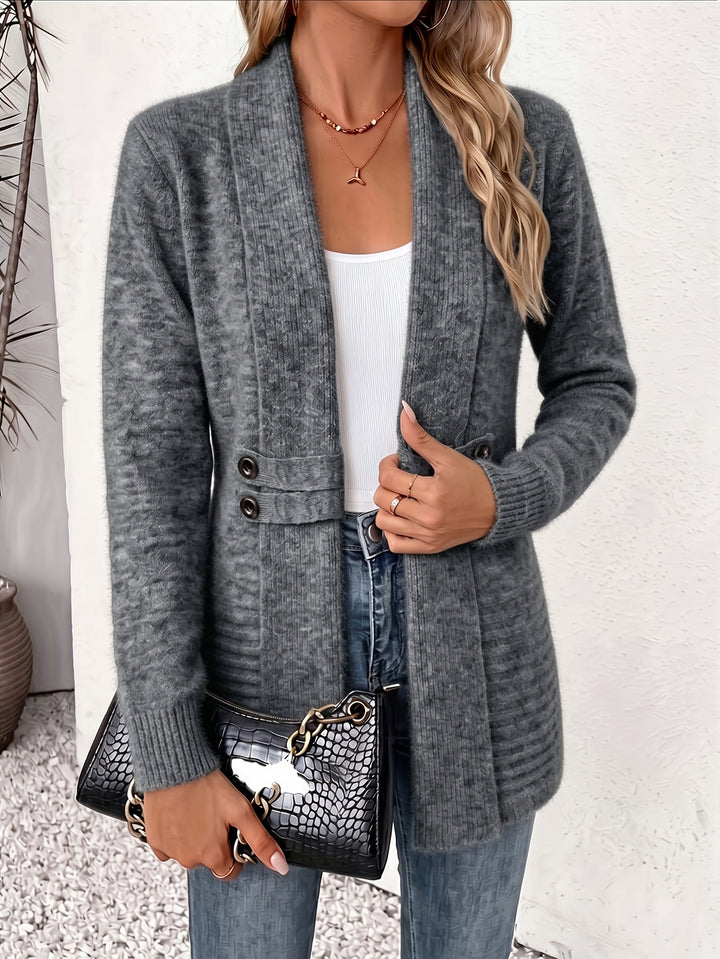 Linsey - Cardigan Elegant Cu Partea Din Față Deschisă