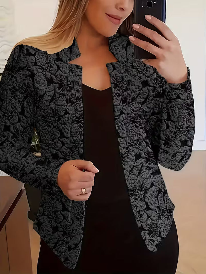 Tifany – Blazer cu mâneci lungi și imprimeu floral