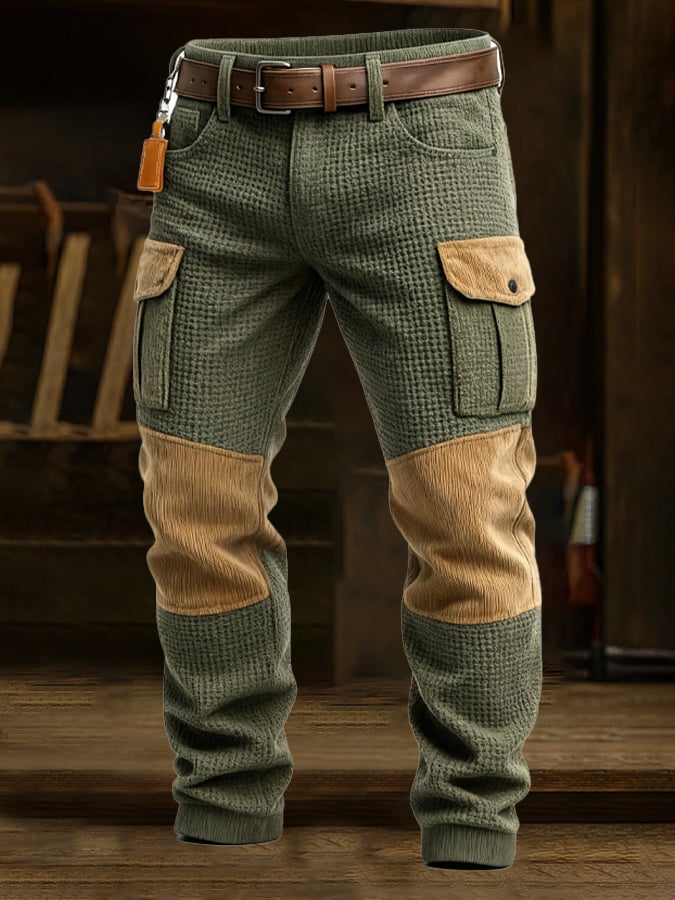 Chapman - Pantaloni Retro Din Catifea Cu Buzunare Pentru Aventuri în Aer Liber