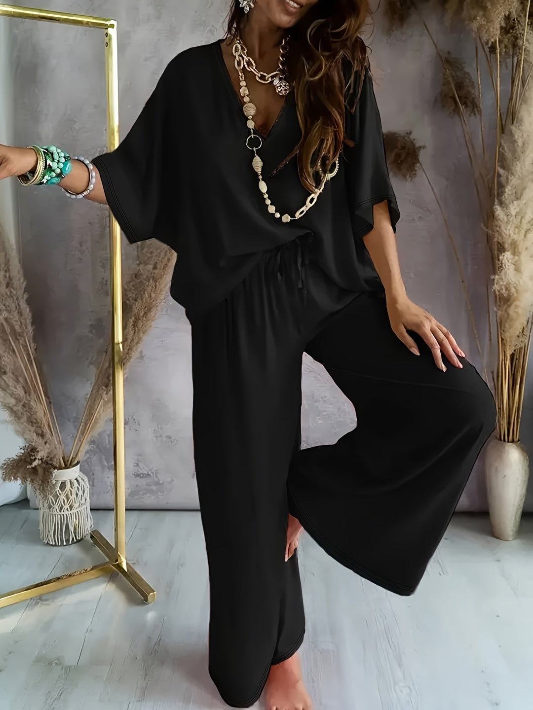 Essime - Set Elegant Cu Decolteu În V