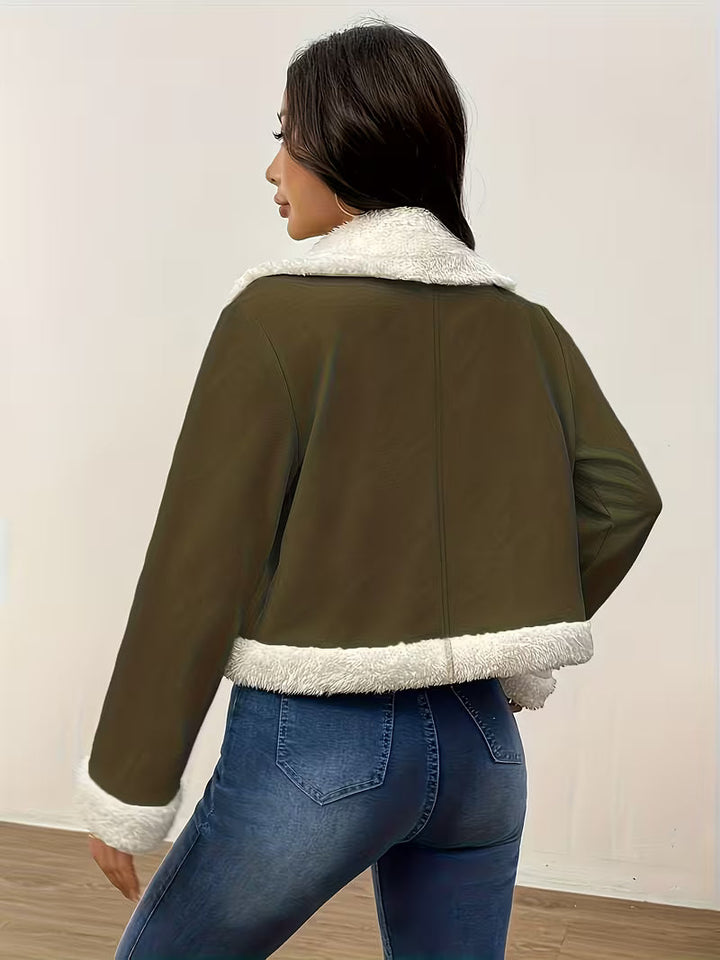 Zilia - Jachetă Cu Mâneci Lungi Și Căptușeală Din Fleece