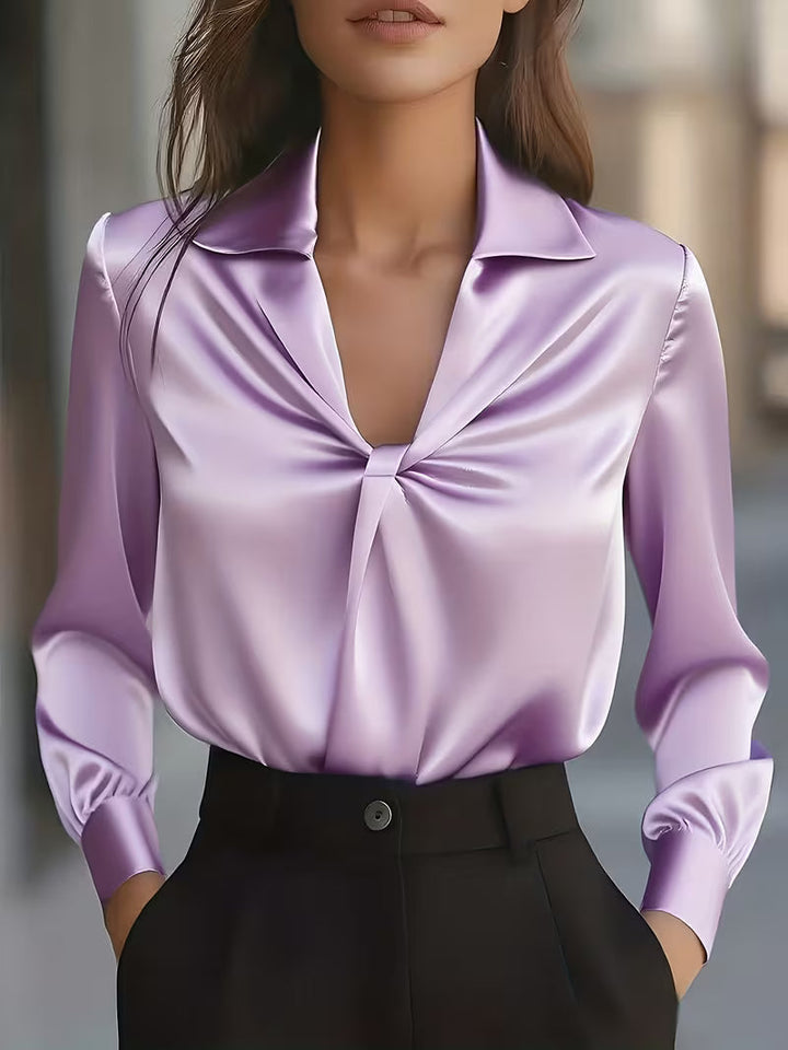 Leylah - Bluză Elegantă Cu Mâneci Lungi
