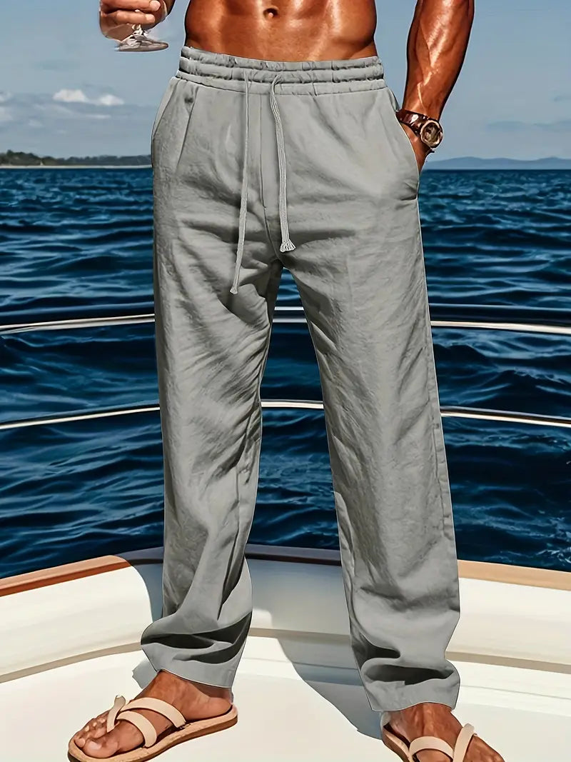 Babaev - Pantaloni Eleganți Din In