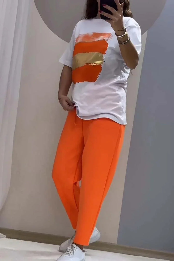 Madelina - Set din Două Piese  Top și Pantaloni