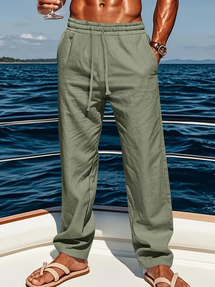 Babaev - Pantaloni Eleganți Din In