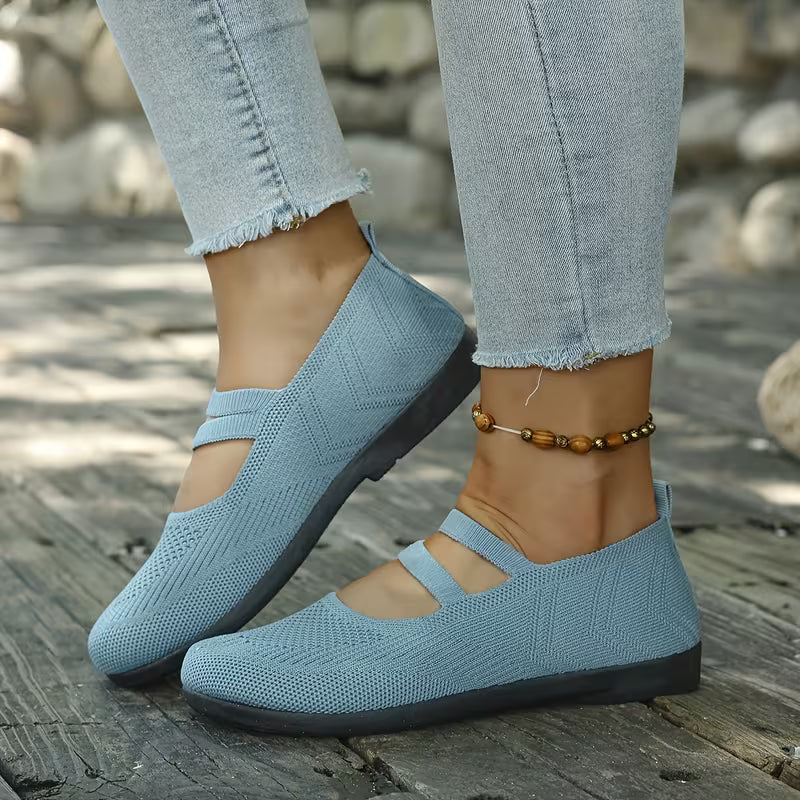 Kethryn - Pantofi Fără șireturi Din Tricot Model Mary Jane