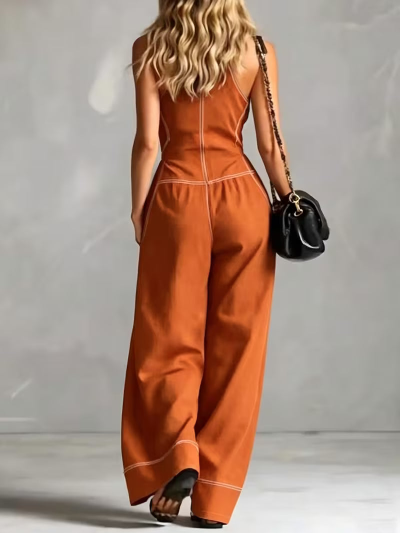 Bryana – Salopetă Din Patchwork cu Dungi