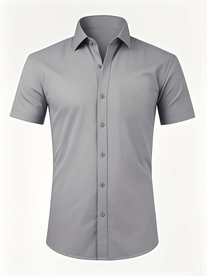 Ezra - Cămașă Elegantă Croială Slim Cu Nasturi