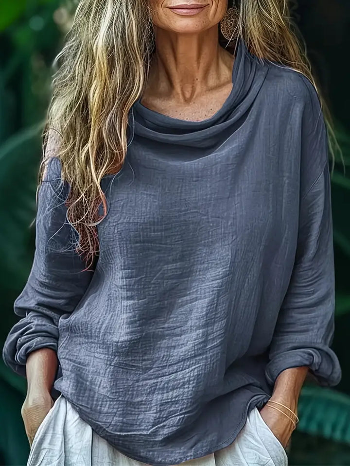 Hellen - Bluză Elegantă Cu Mâneci Lungi