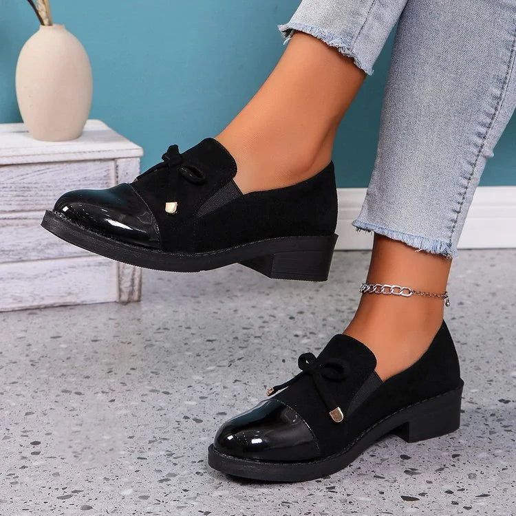 Azahra - Mocasini Eleganți Fără șireturi Cu Fundă
