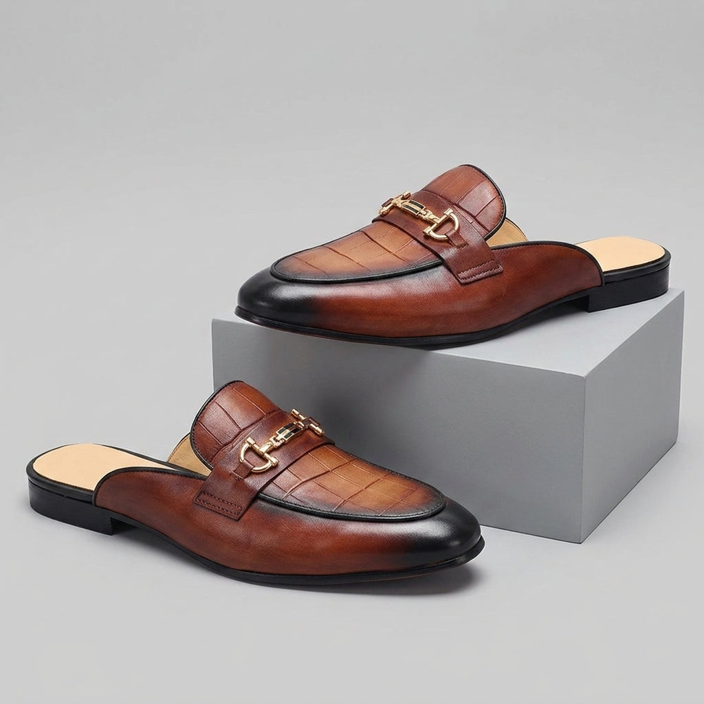 Idris – Pantofi Din Piele Cu Spatele Deschis